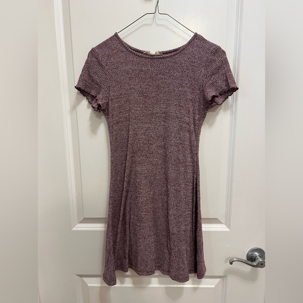 Pink Rose Mauve Mini Dress